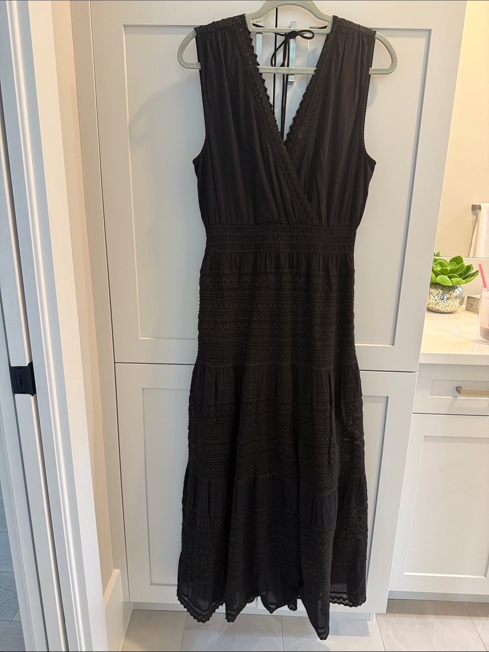 Sundance Black Sleeveless V-Neck Maxi Dress